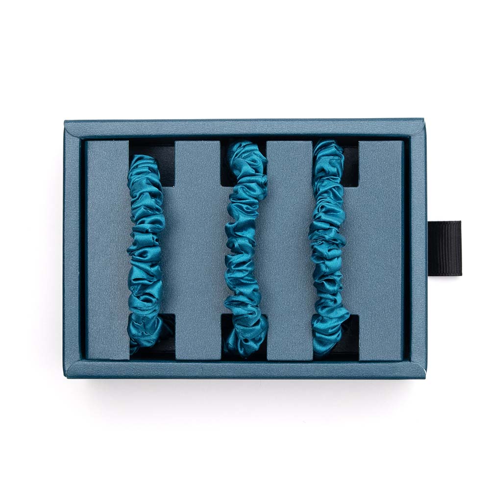 Blissy Skinny Scrunchies - Aqua - Image 5