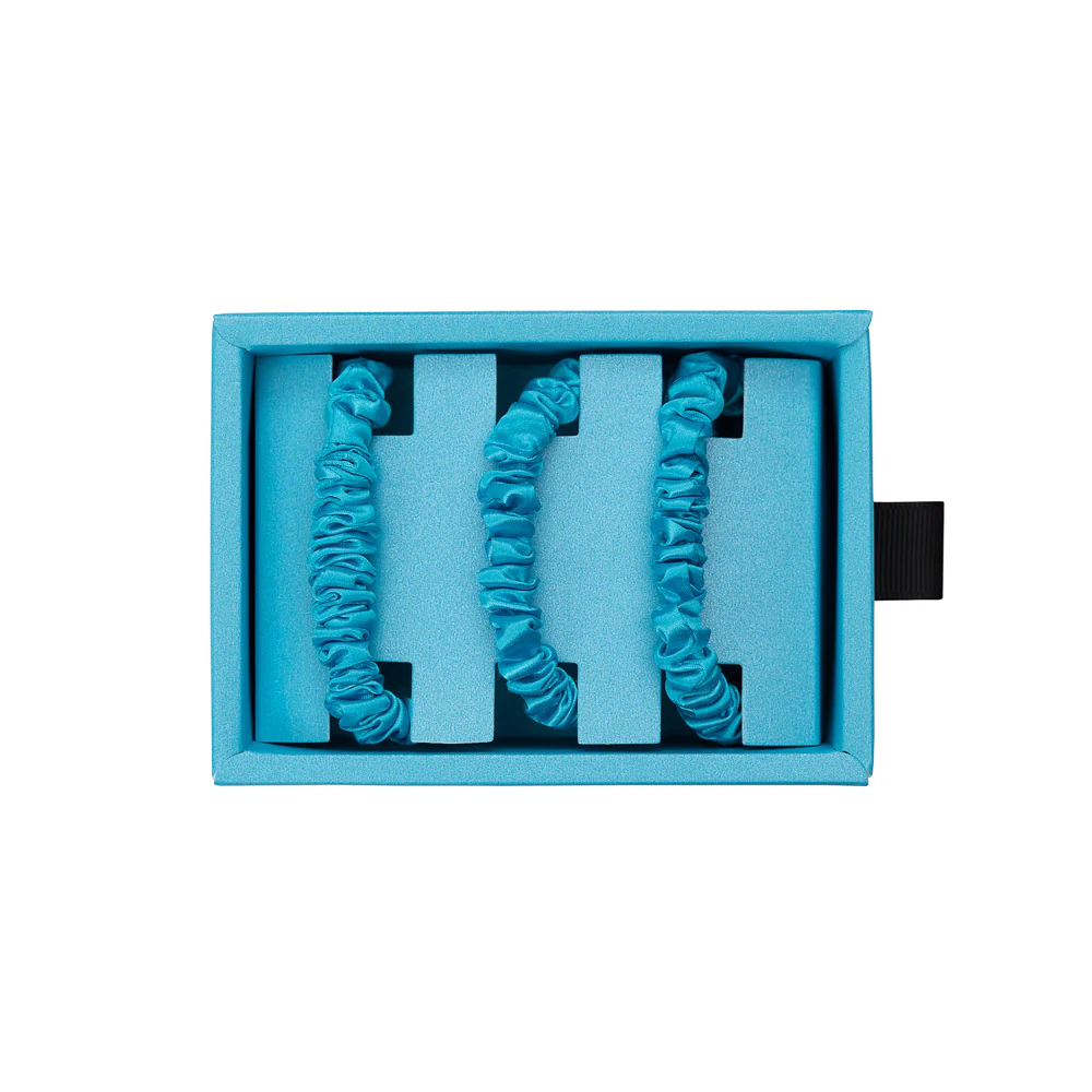 Blissy Skinny Scrunchies - Bahama Blue - Image 3