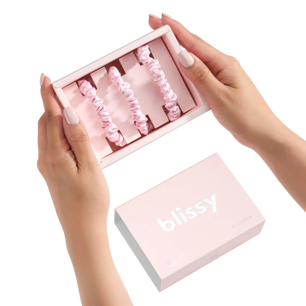 Blissy Skinny Scrunchies - Blush - Image 2