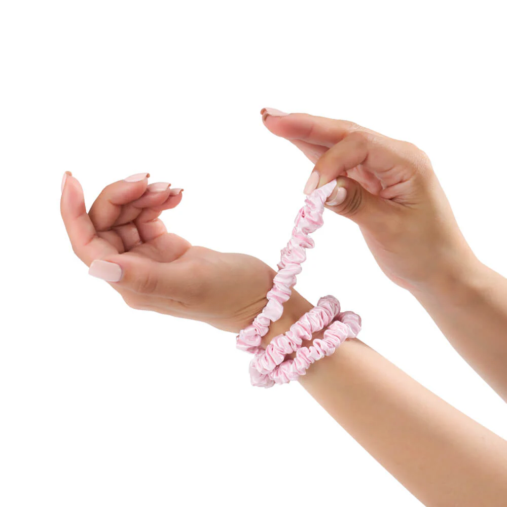 Blissy Skinny Scrunchies - Blush - Image 9