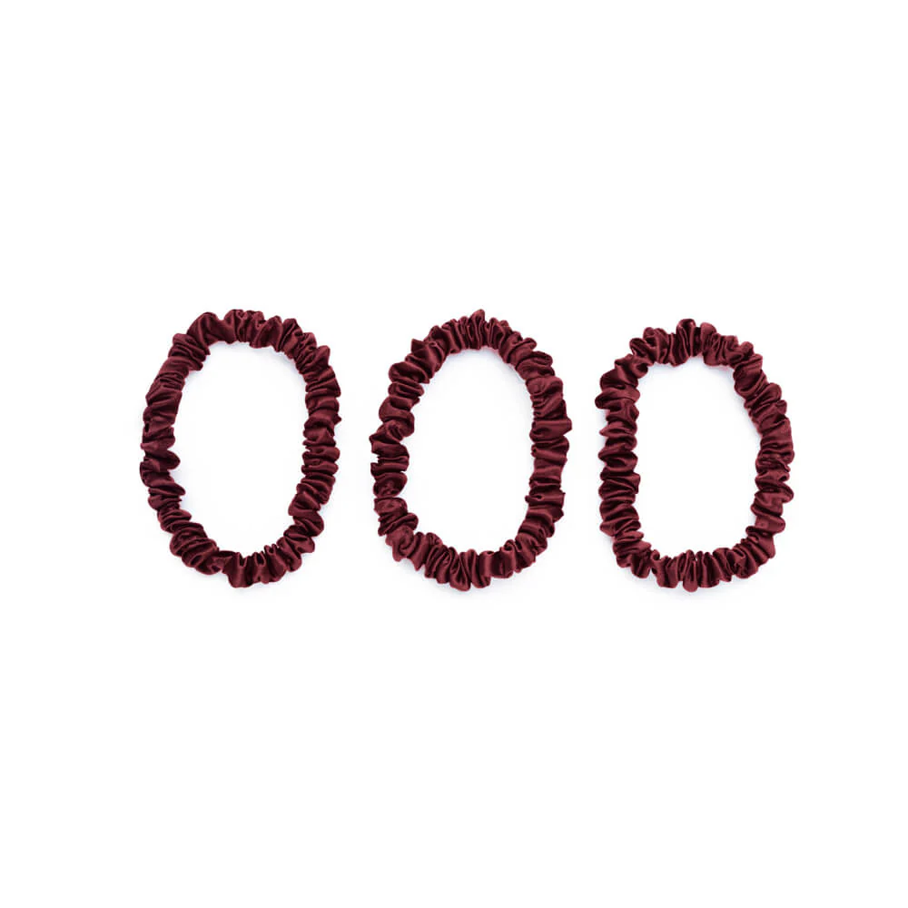 Blissy Skinny Scrunchies - Burgundy - Image 6