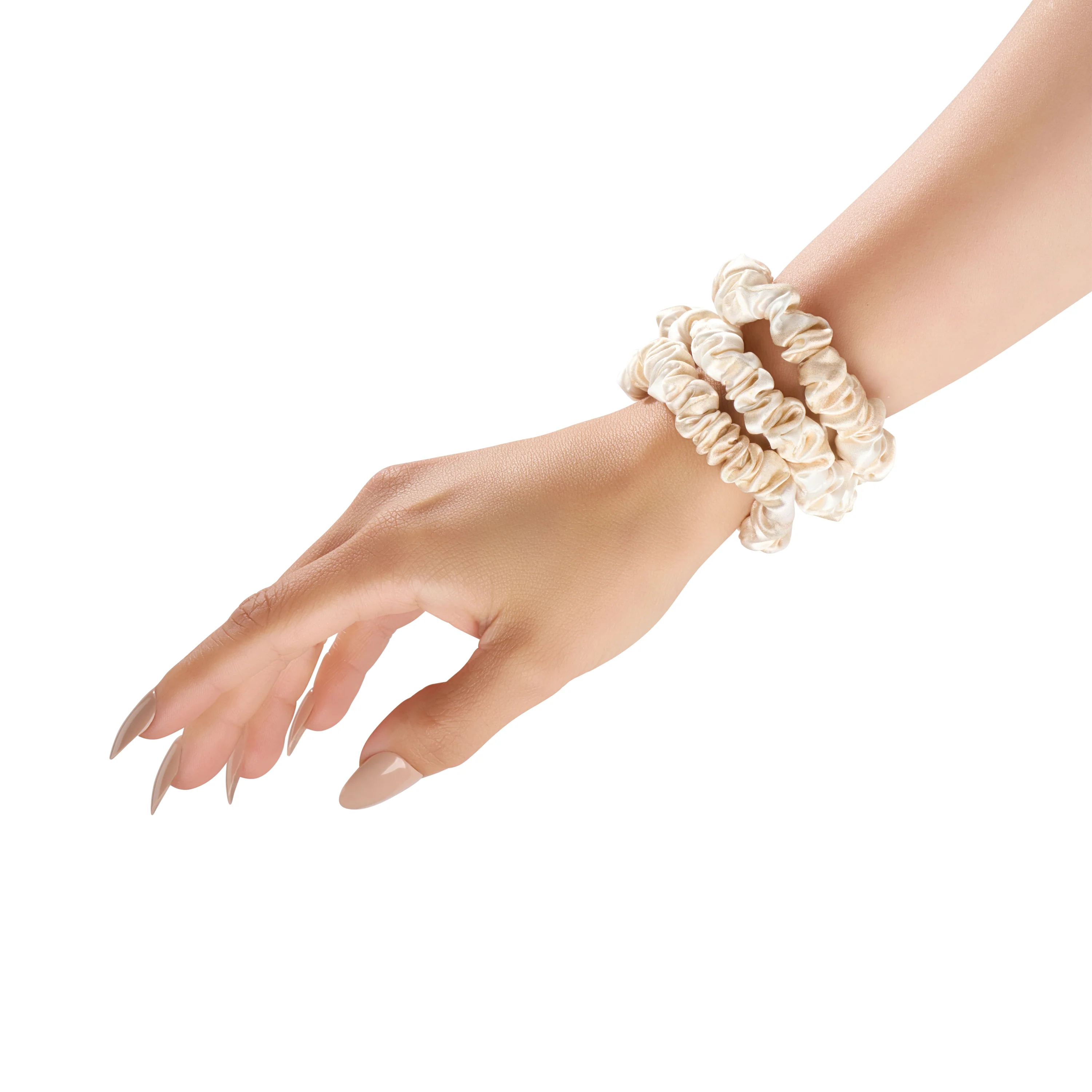 Blissy Skinny Scrunchies - Champagne Marble - Image 4