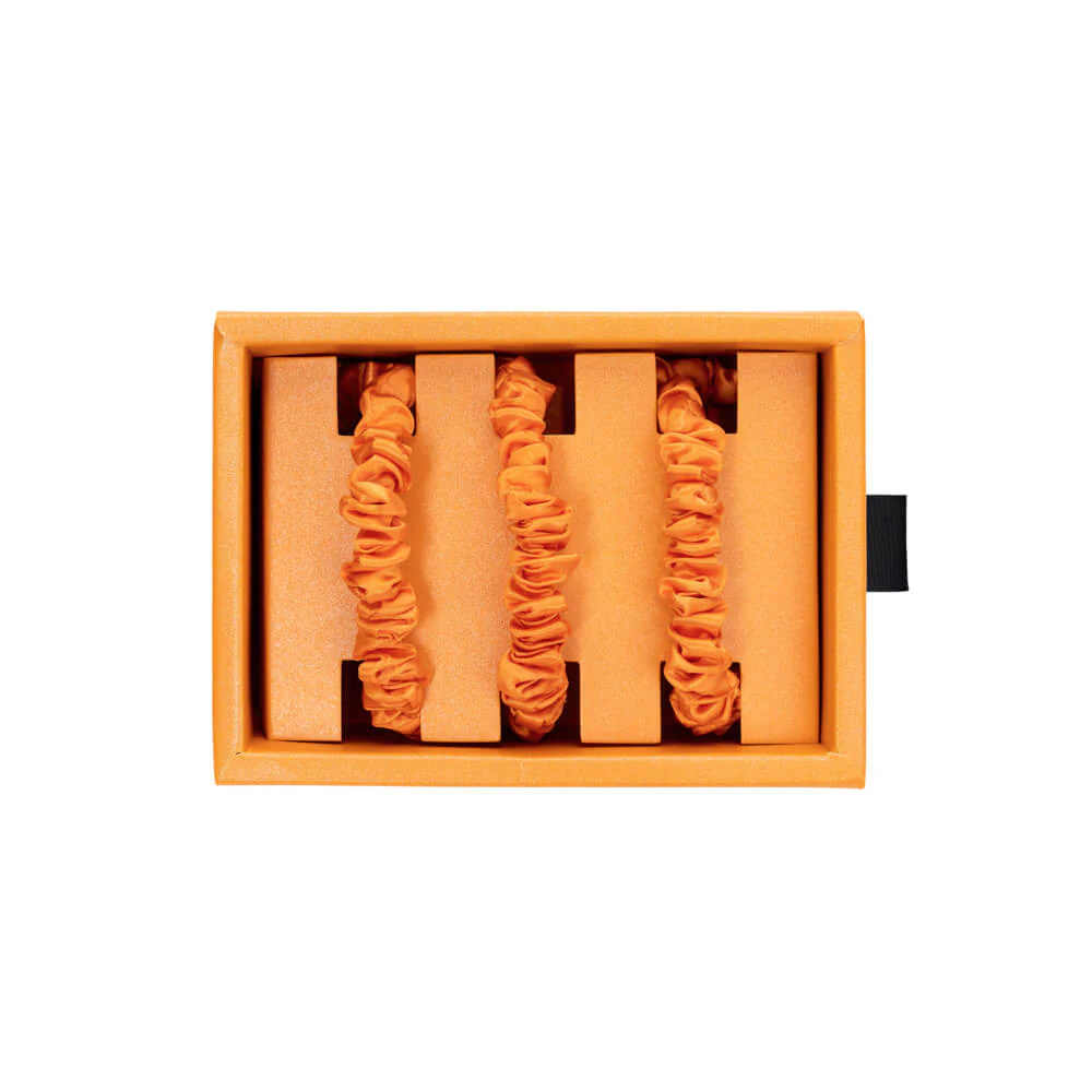 Blissy Skinny Scrunchies - Coral - Image 3