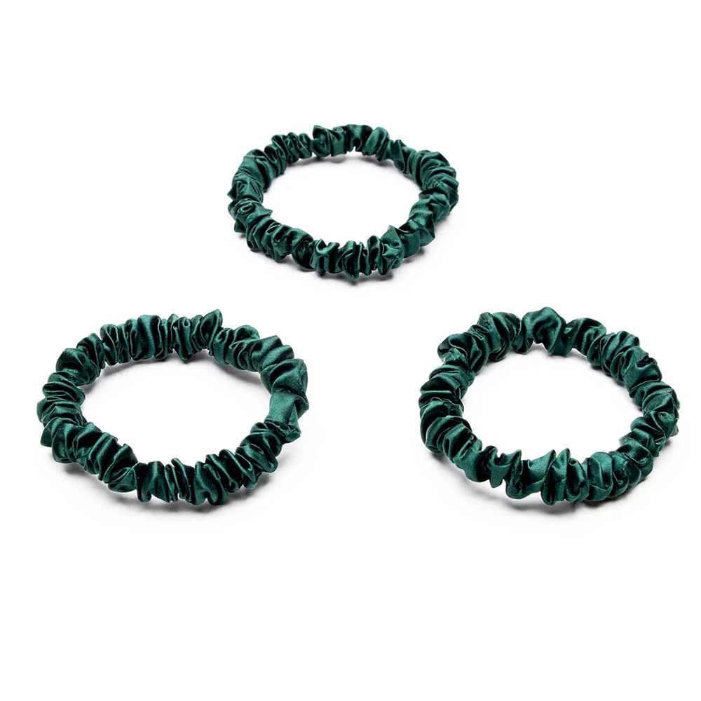 Blissy Skinny Scrunchies - Emerald - Image 3