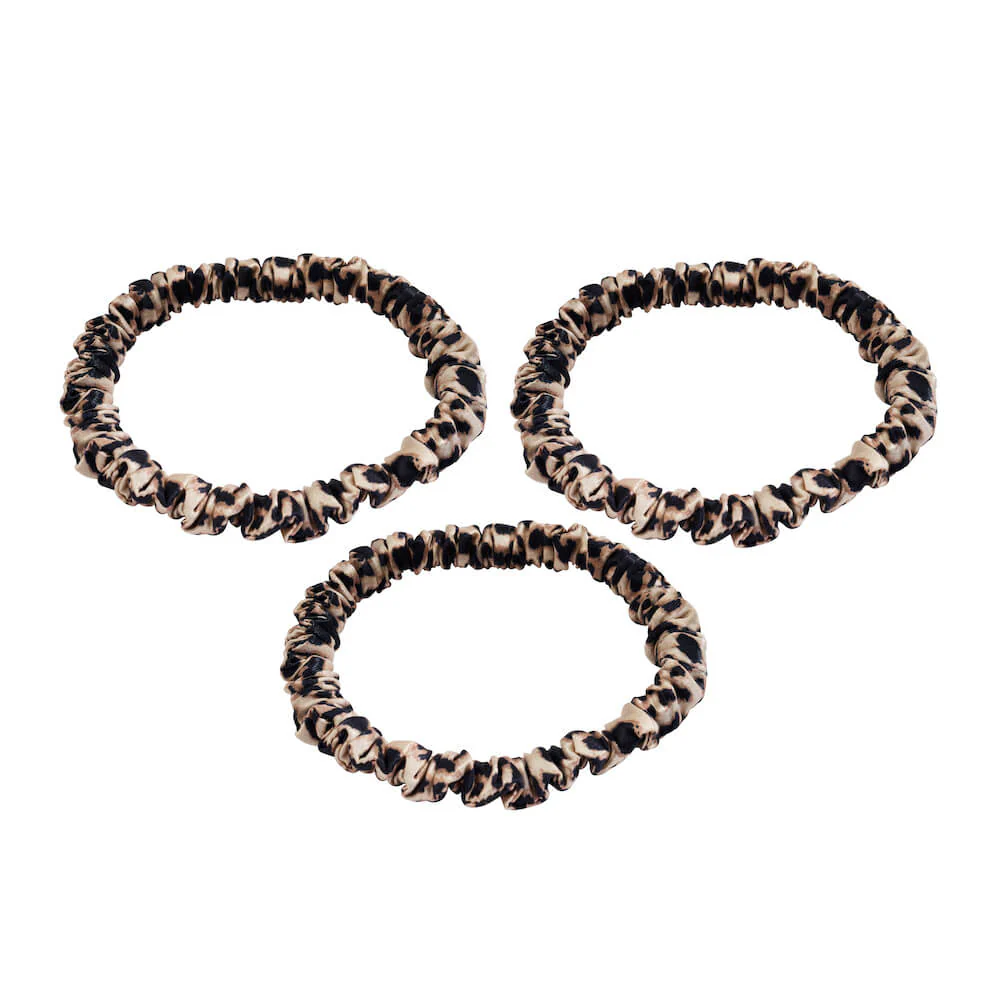 Blissy Skinny Scrunchies - Leopard - Image 3