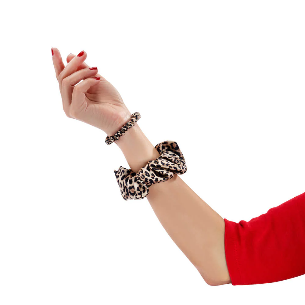 Blissy Skinny Scrunchies - Leopard - Image 7