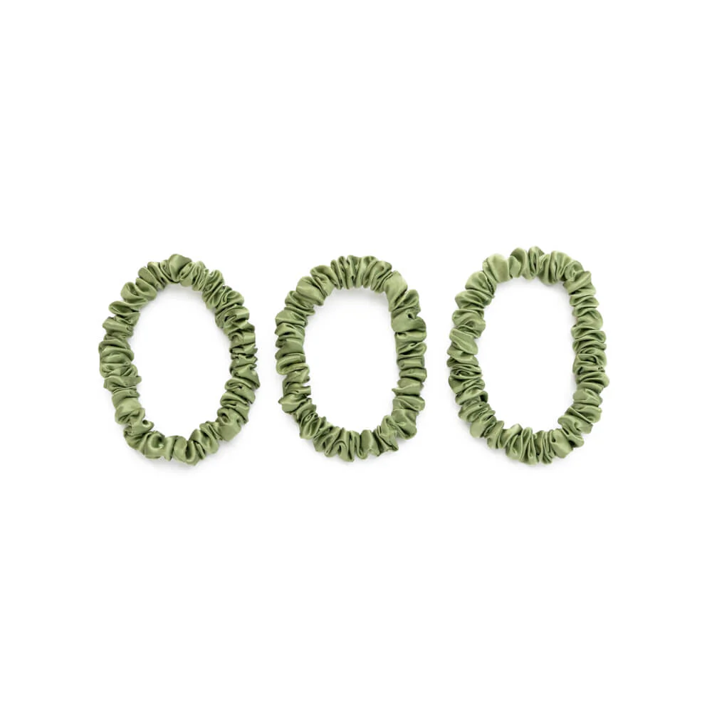 Blissy Skinny Scrunchies - Olive - Image 6