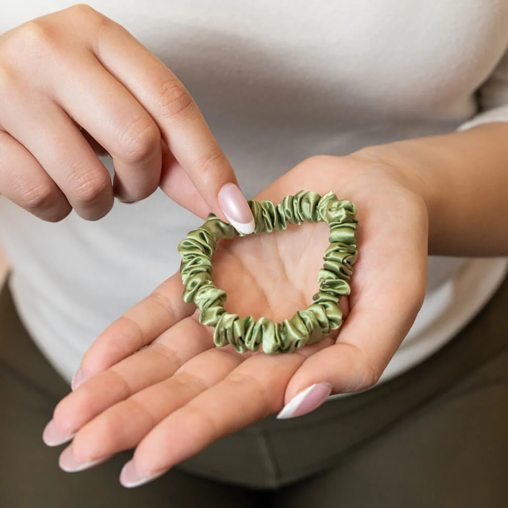 Blissy Skinny Scrunchies - Olive - Image 7