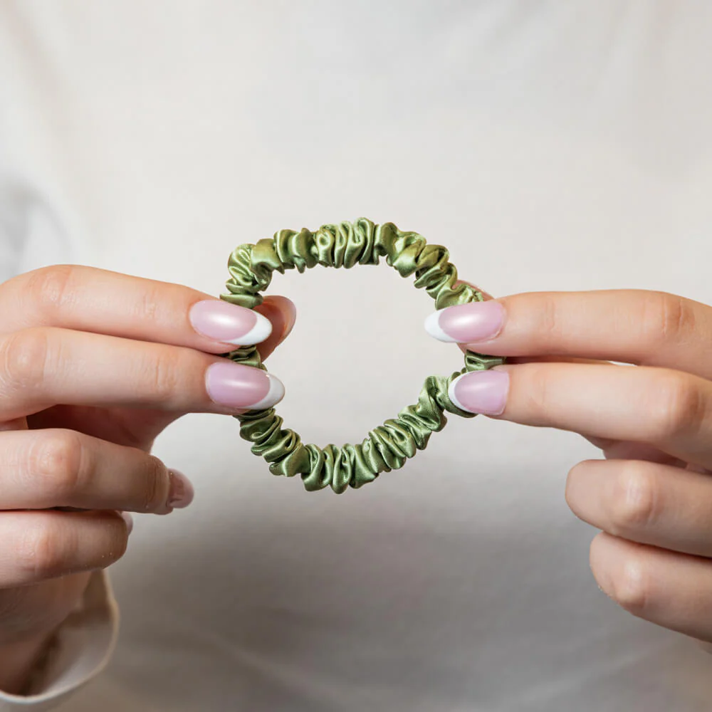 Blissy Skinny Scrunchies - Olive - Image 8