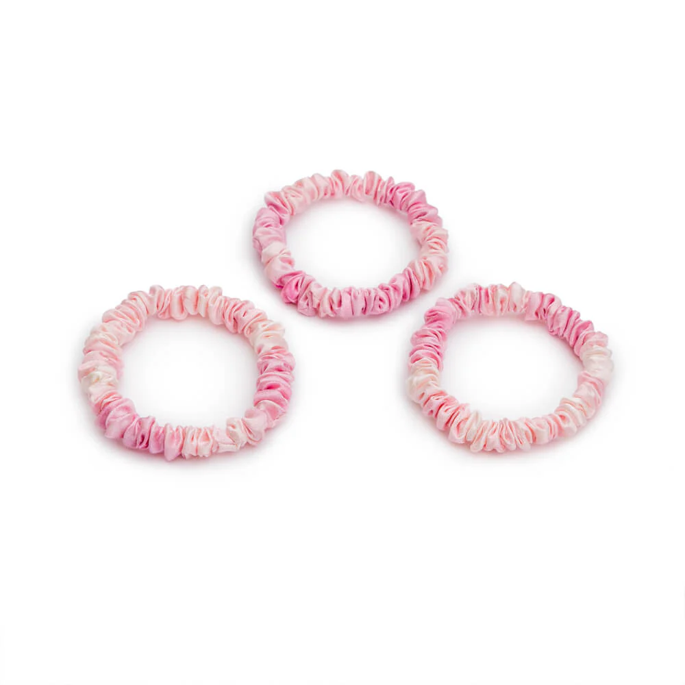 Blissy Skinny Scrunchies - Pink Tie-Dye - Image 3