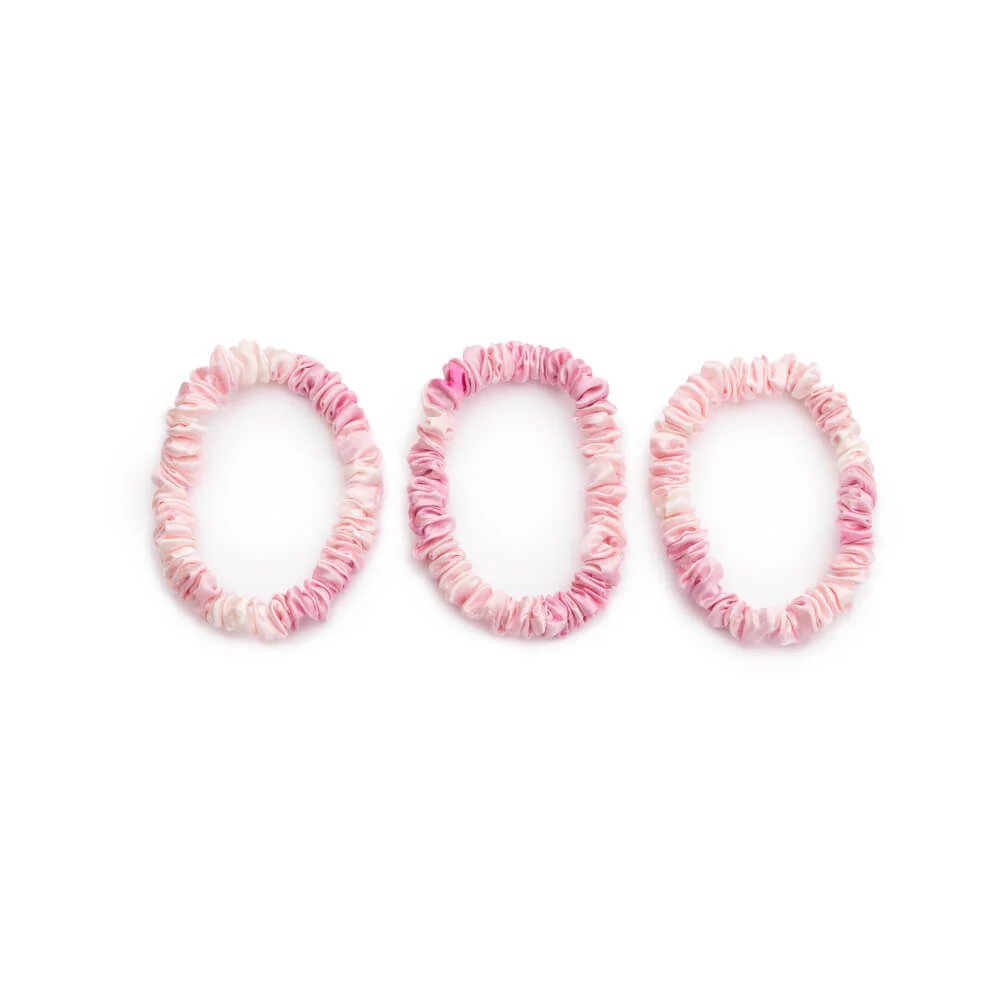 Blissy Skinny Scrunchies - Pink Tie-Dye - Image 6