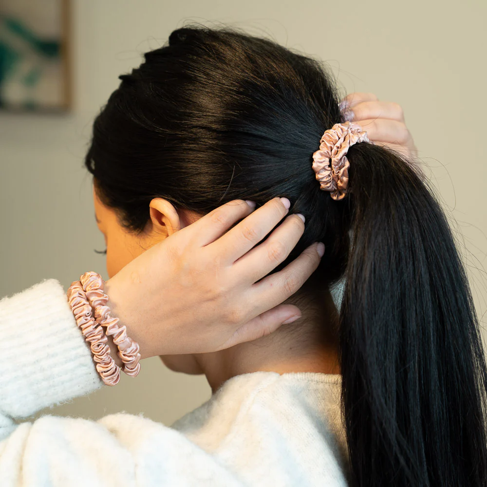 Blissy Skinny Scrunchies - Rose Gold - Image 2