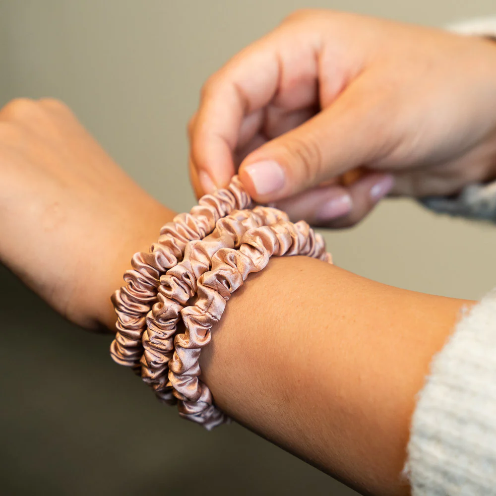 Blissy Skinny Scrunchies - Rose Gold - Image 5