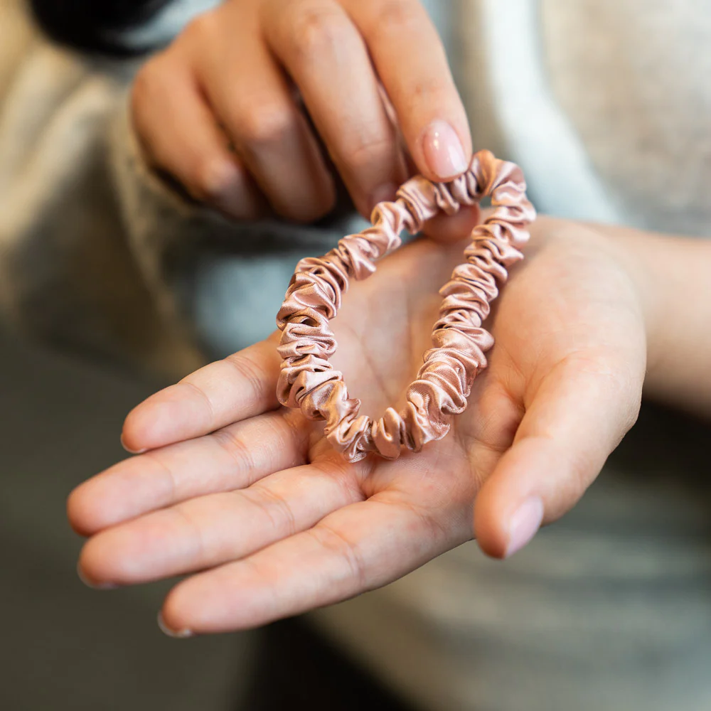 Blissy Skinny Scrunchies - Rose Gold - Image 6
