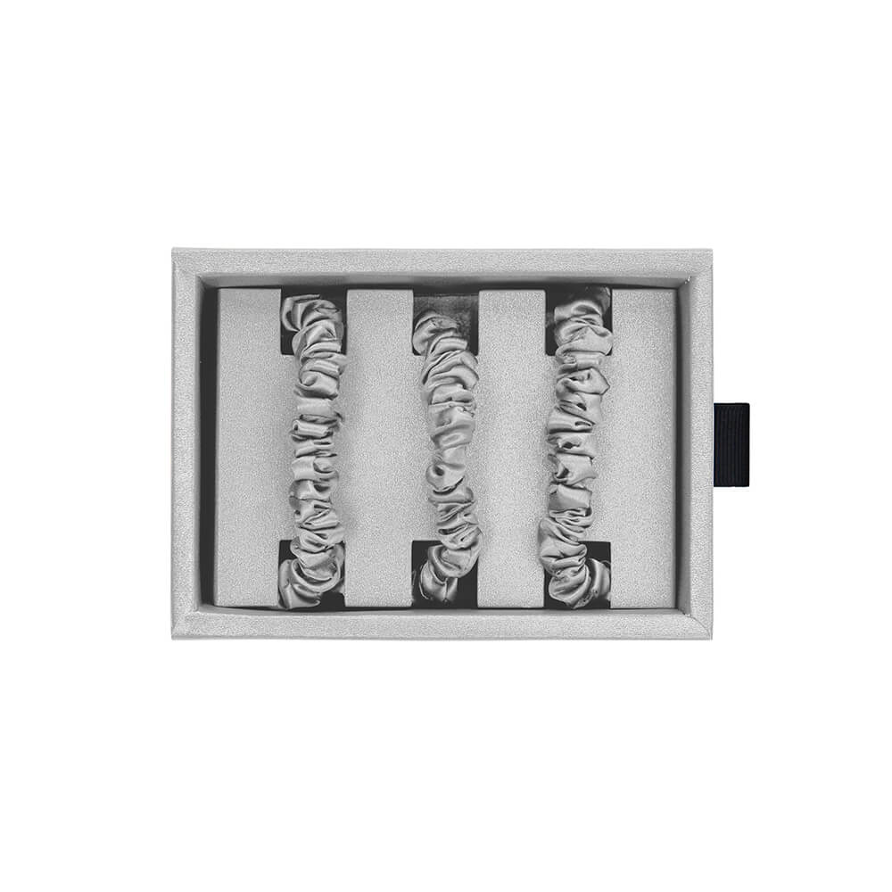 Blissy Skinny Scrunchies - Silver - Image 3