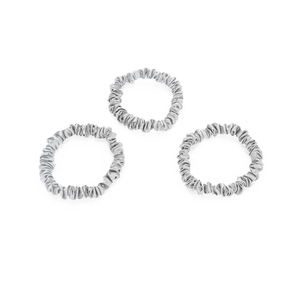 Blissy Skinny Scrunchies - Silver - Image 4