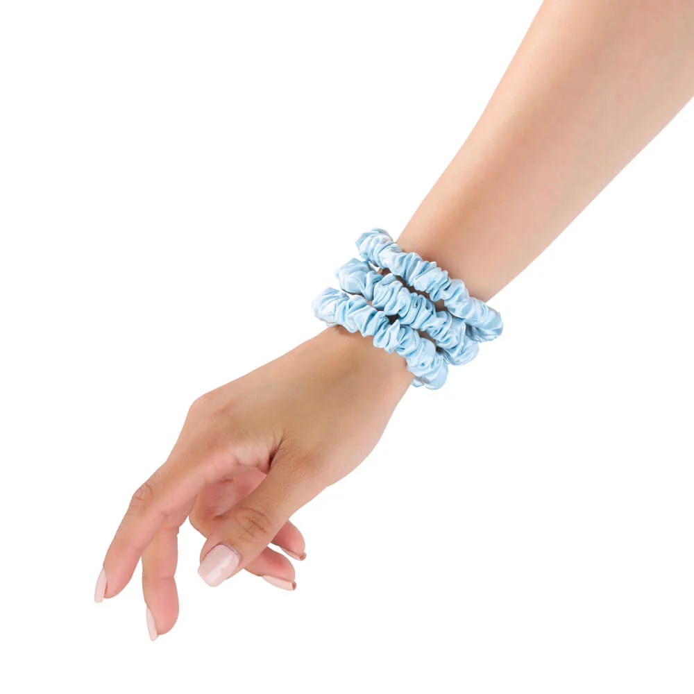 Blissy Skinny Scrunchies - Sky Blue - Image 7