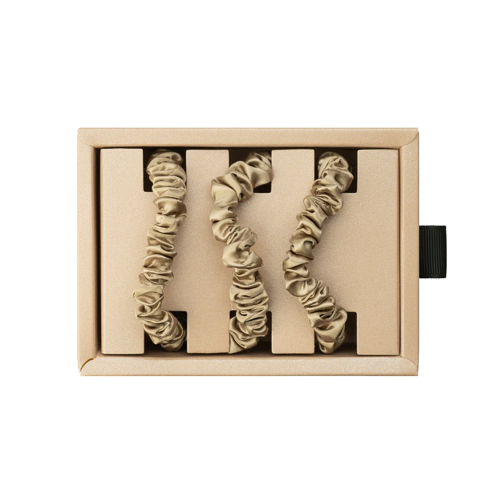 Blissy Skinny Scrunchies - Taupe - Image 4