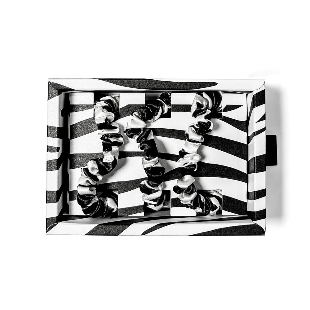 Blissy Skinny Scrunchies - Zebra - Image 3