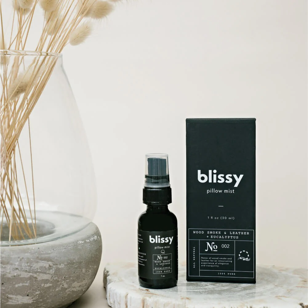 Blissy Sleep & Pillow Mist (Woodsmoke & Leather + Eucalyptus) - Image 2