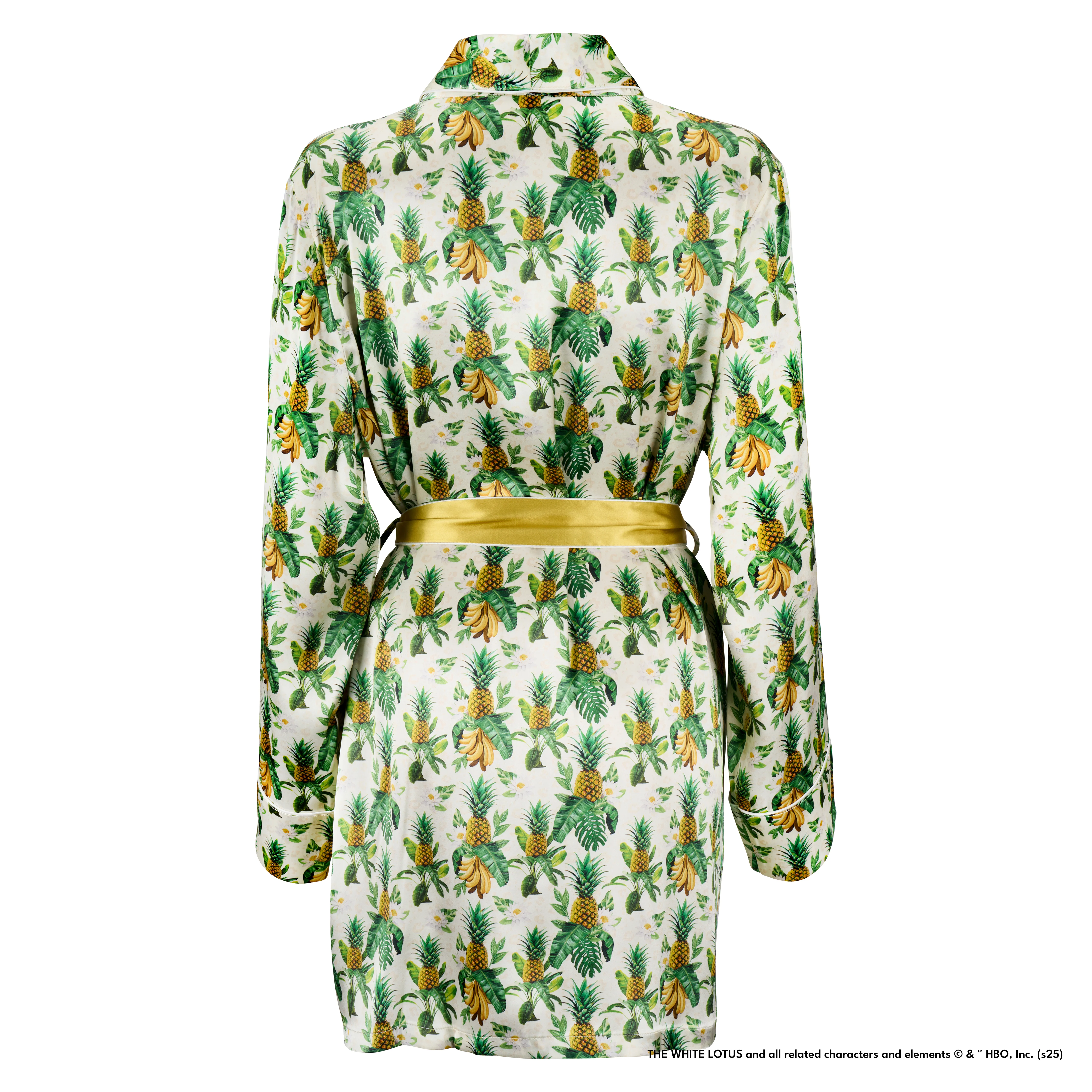 Classic Robe - White Lotus - Pineapple - Image 2
