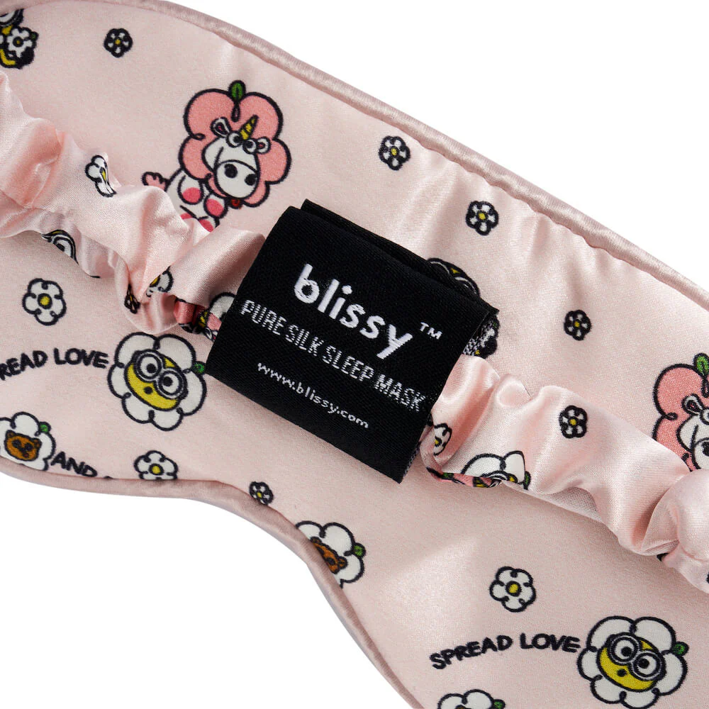 Junior Sleep Mask - Pink Bello Daisy Minions - Image 4
