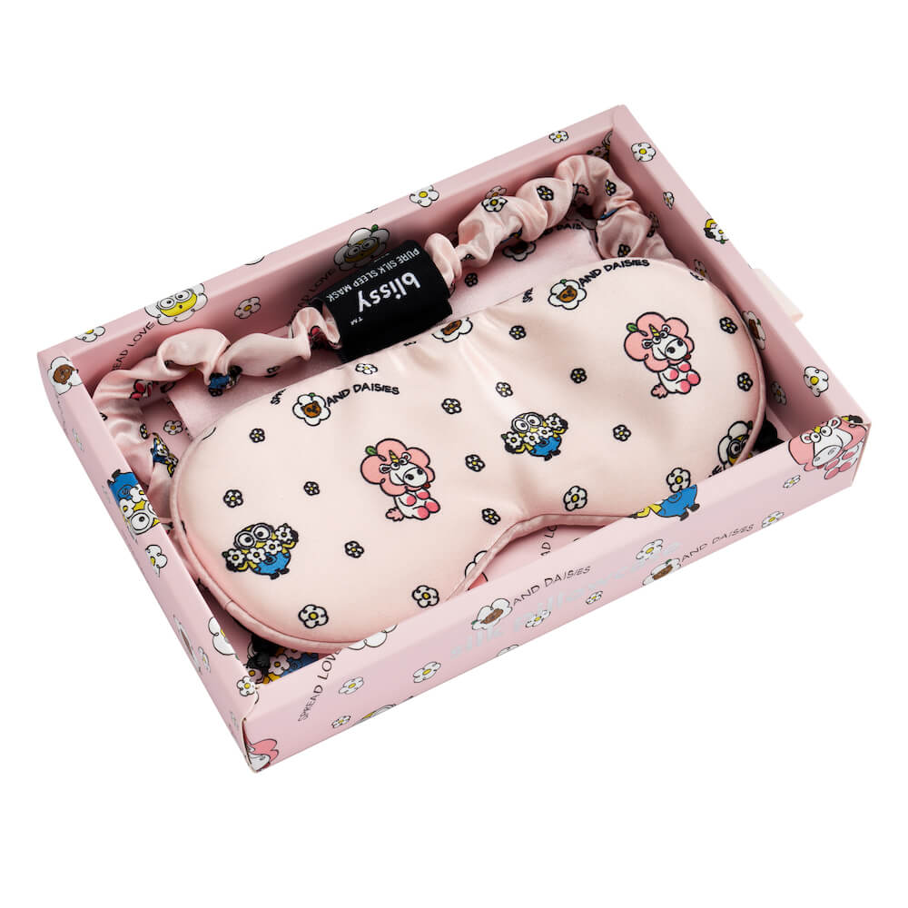 Junior Sleep Mask - Pink Bello Daisy Minions - Image 6