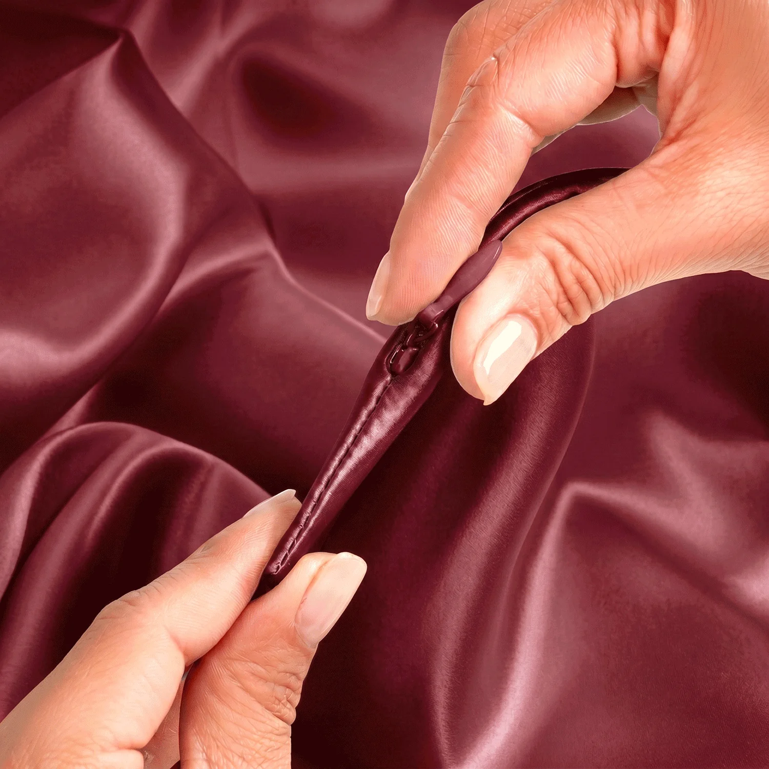 Pillowcase - Burgundy - King - Image 10