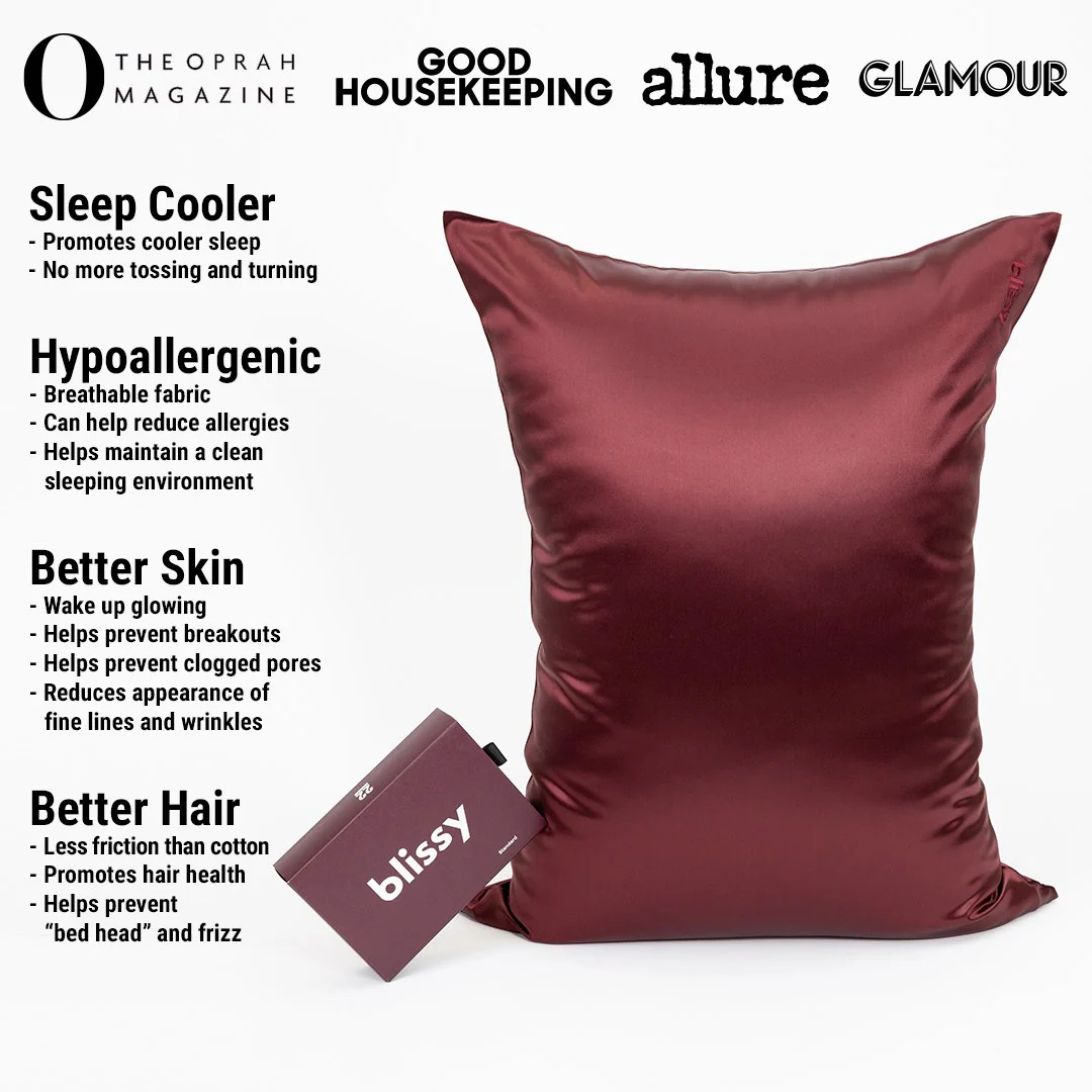 Pillowcase - Burgundy - Standard - Image 2