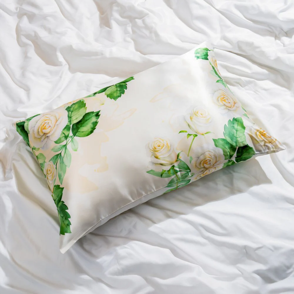Pillowcase - Zodiac Flower - Cancer White Rose - Standard - Image 13