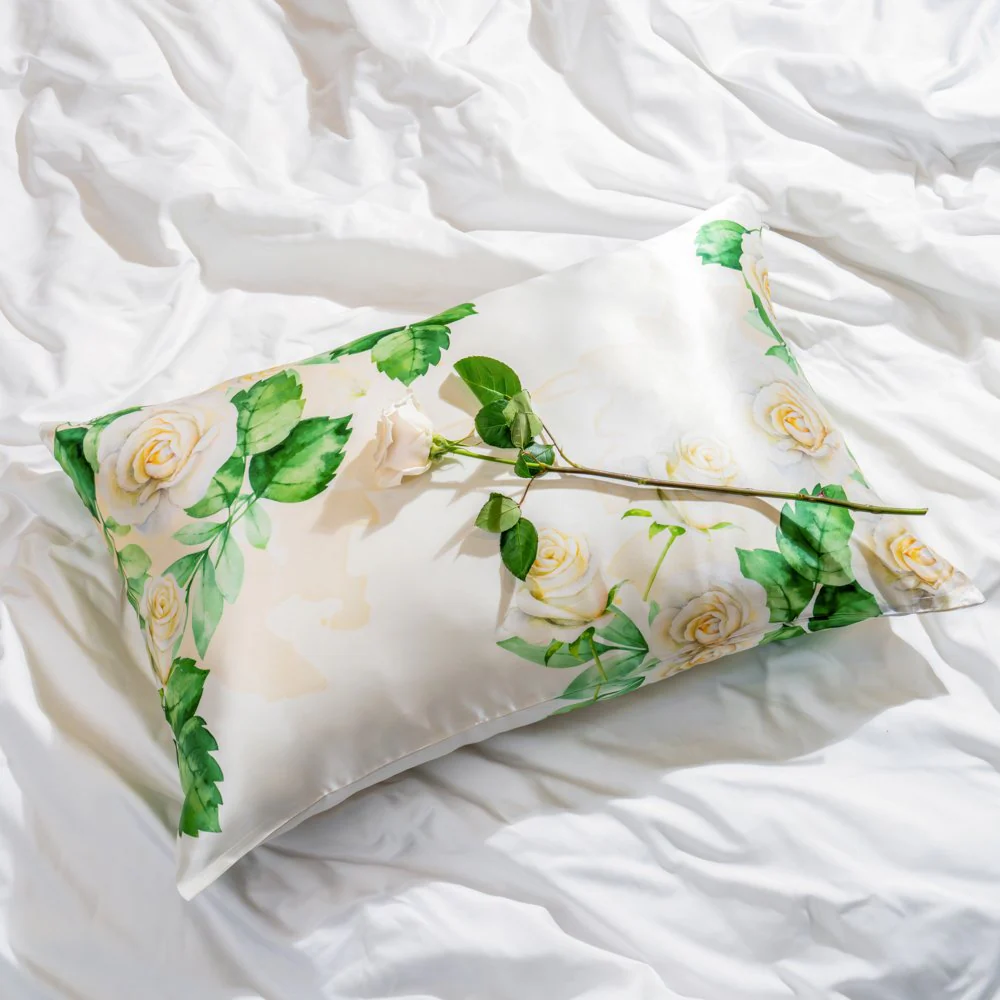 Pillowcase - Zodiac Flower - Cancer White Rose - Standard - Image 14