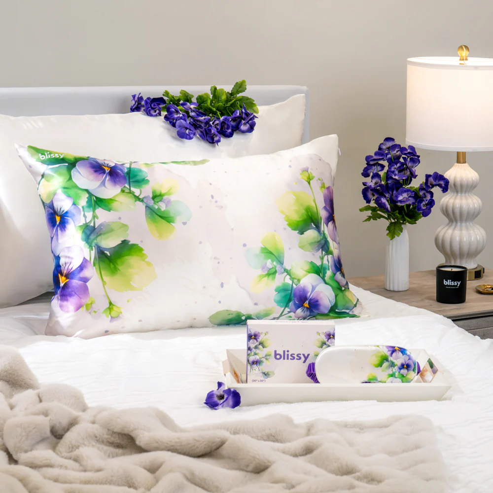 Pillowcase - Zodiac Flower - Capricorn Pansy - King - Image 10