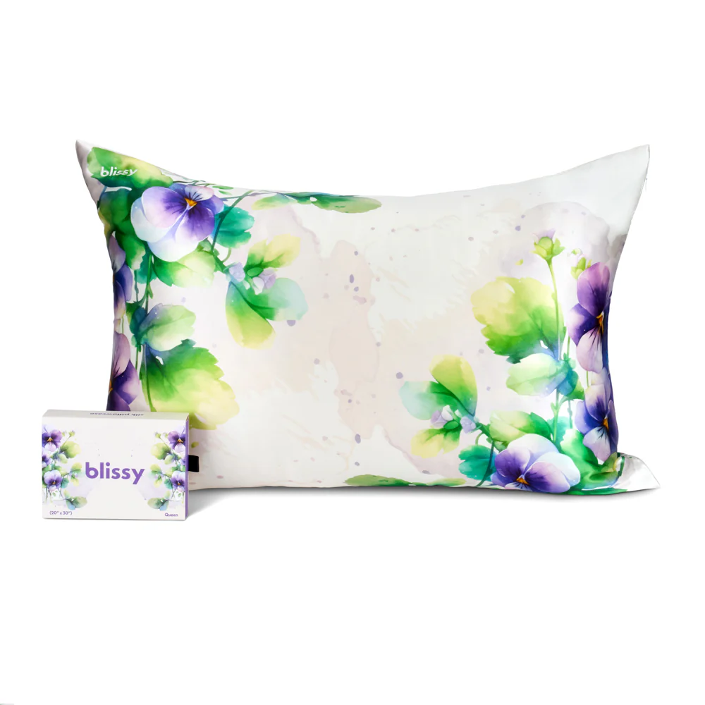 Pillowcase - Zodiac Flower - Capricorn Pansy - King - Image 2