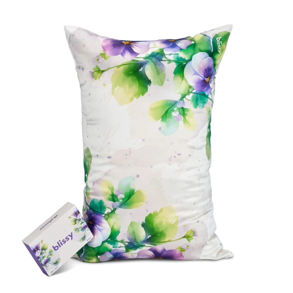 Pillowcase - Zodiac Flower - Capricorn Pansy - King - Image 3