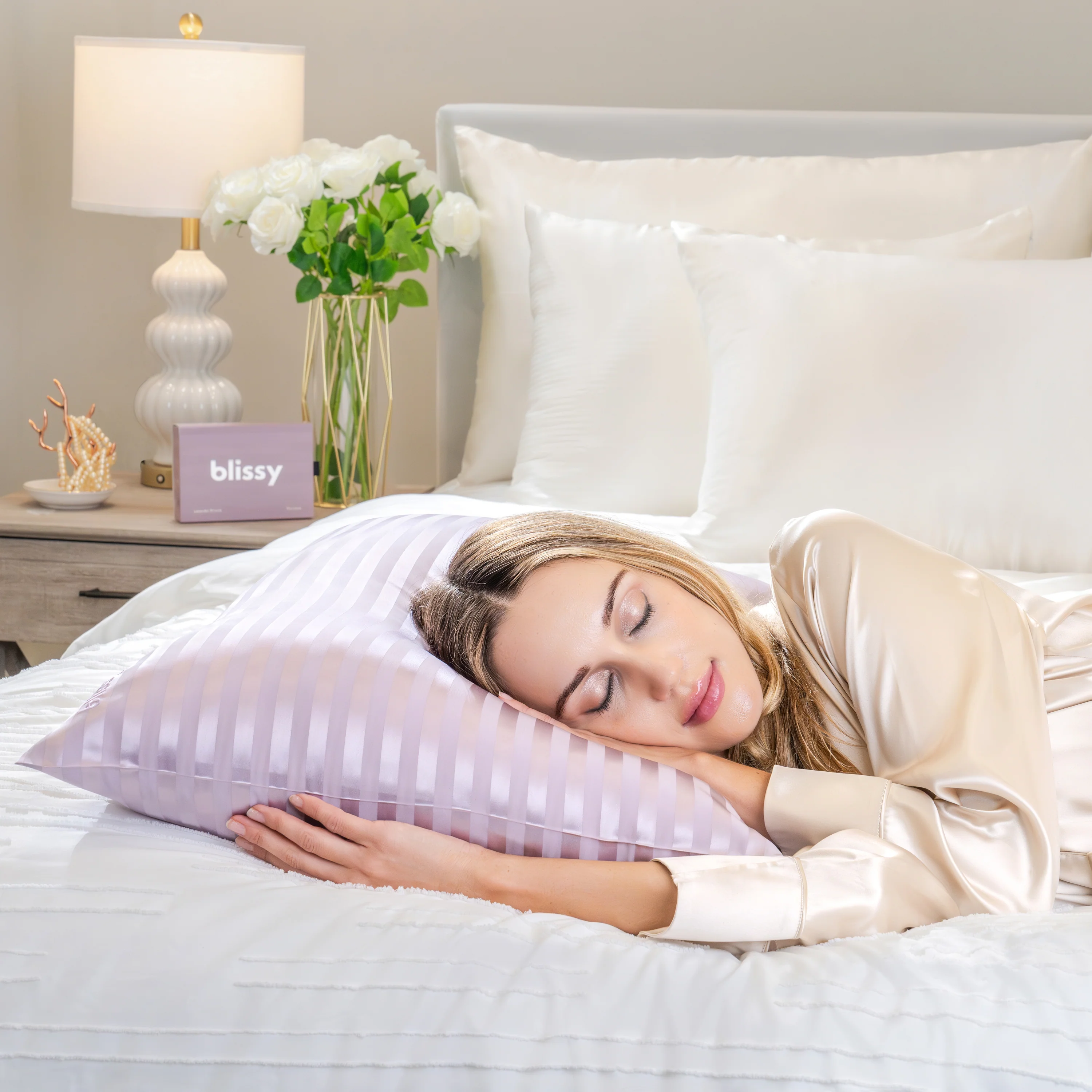 Pillowcase - Lavender Striped - Standard - Image 8