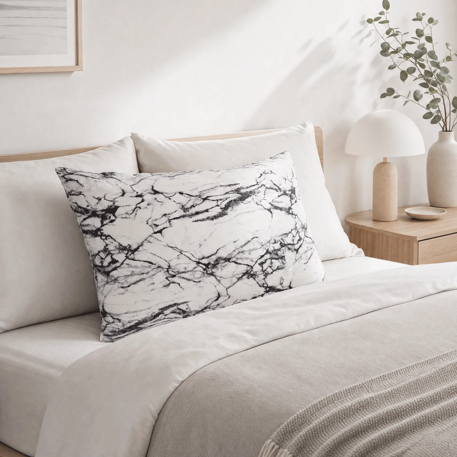 Pillowcase - Light Marble - Queen - Image 4