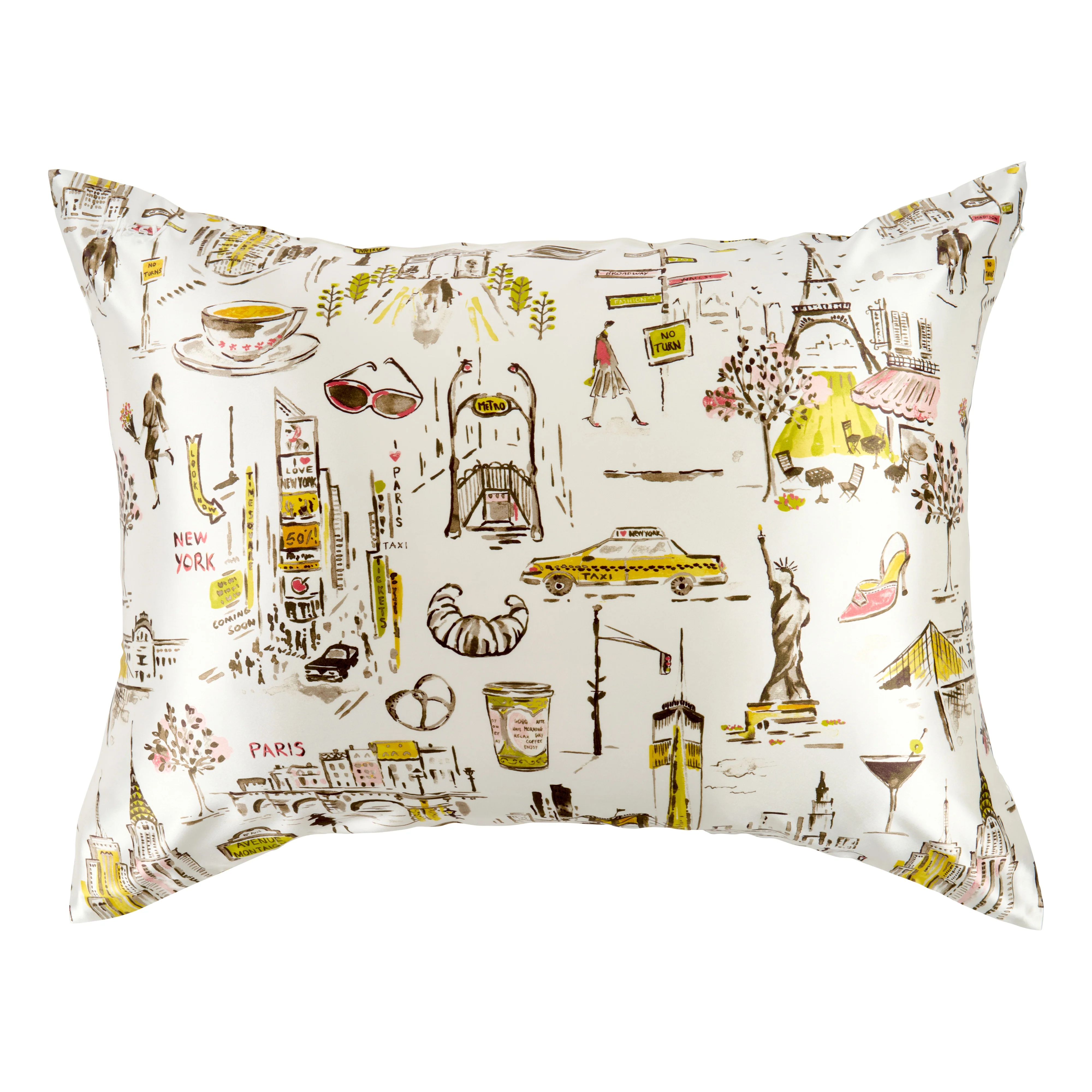 Pillowcase - Nicole Miller - NY to Paris - Queen - Image 3