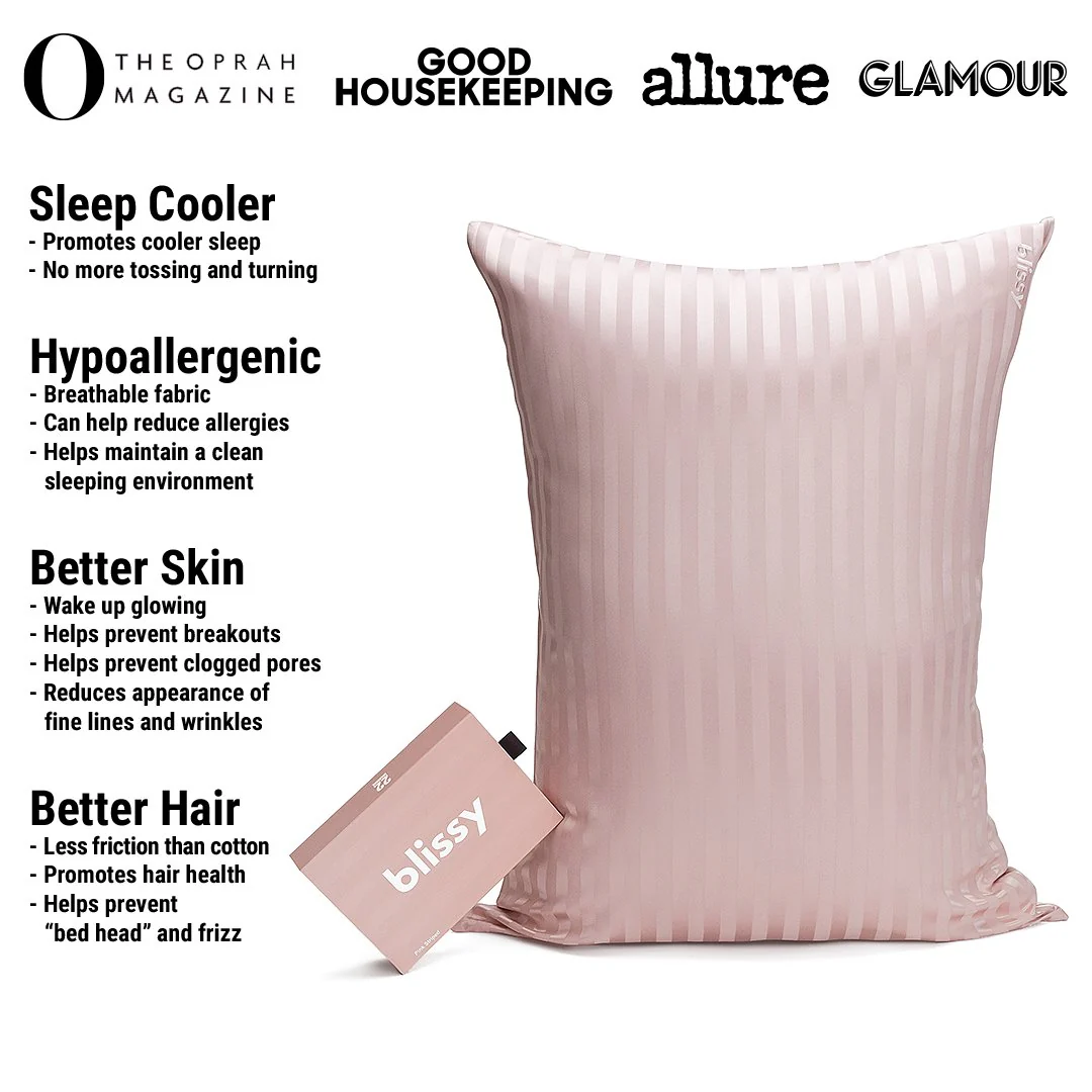 Pillowcase - Pink Striped - King - Image 2