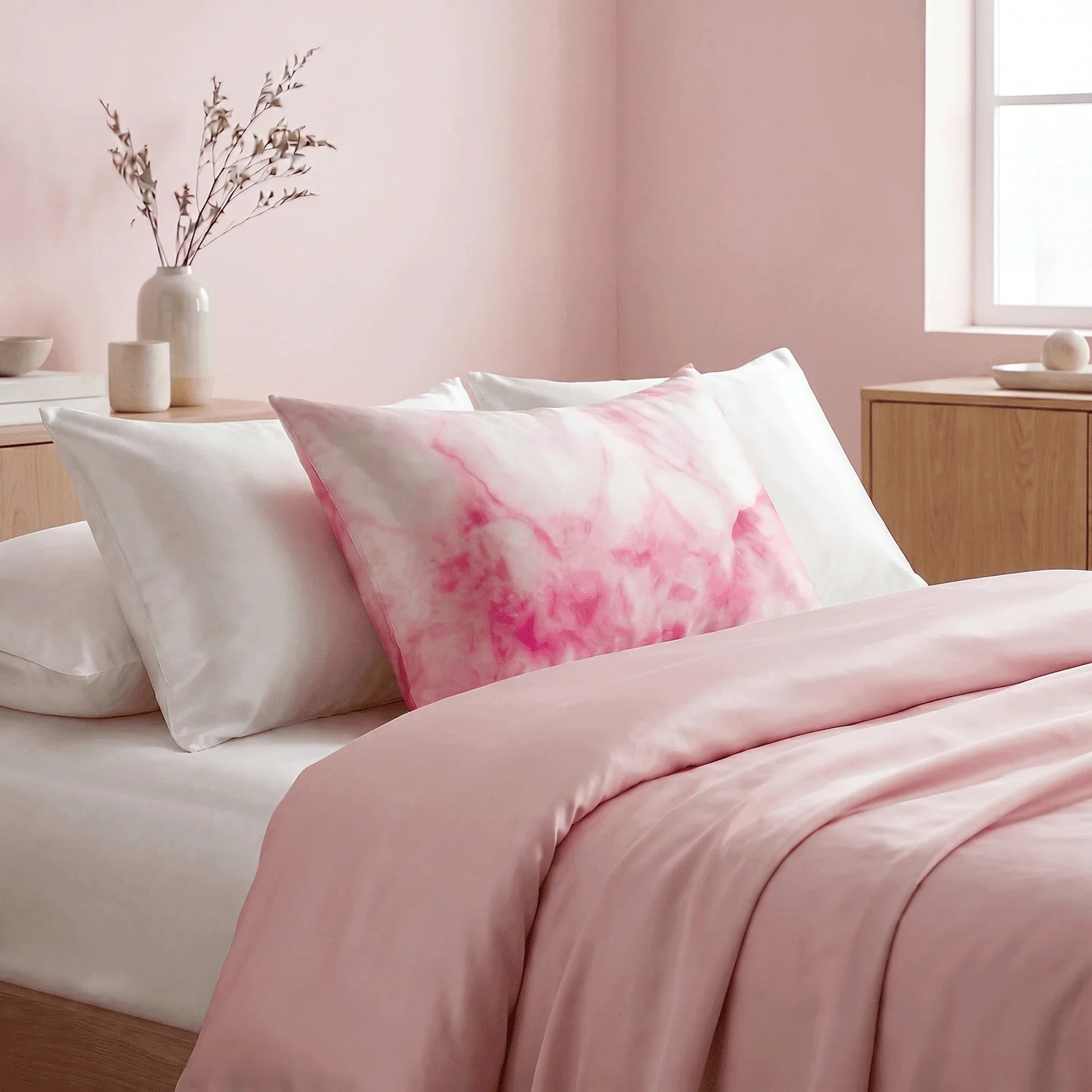 Pillowcase - Pink Tie-Dye - Queen - Image 4