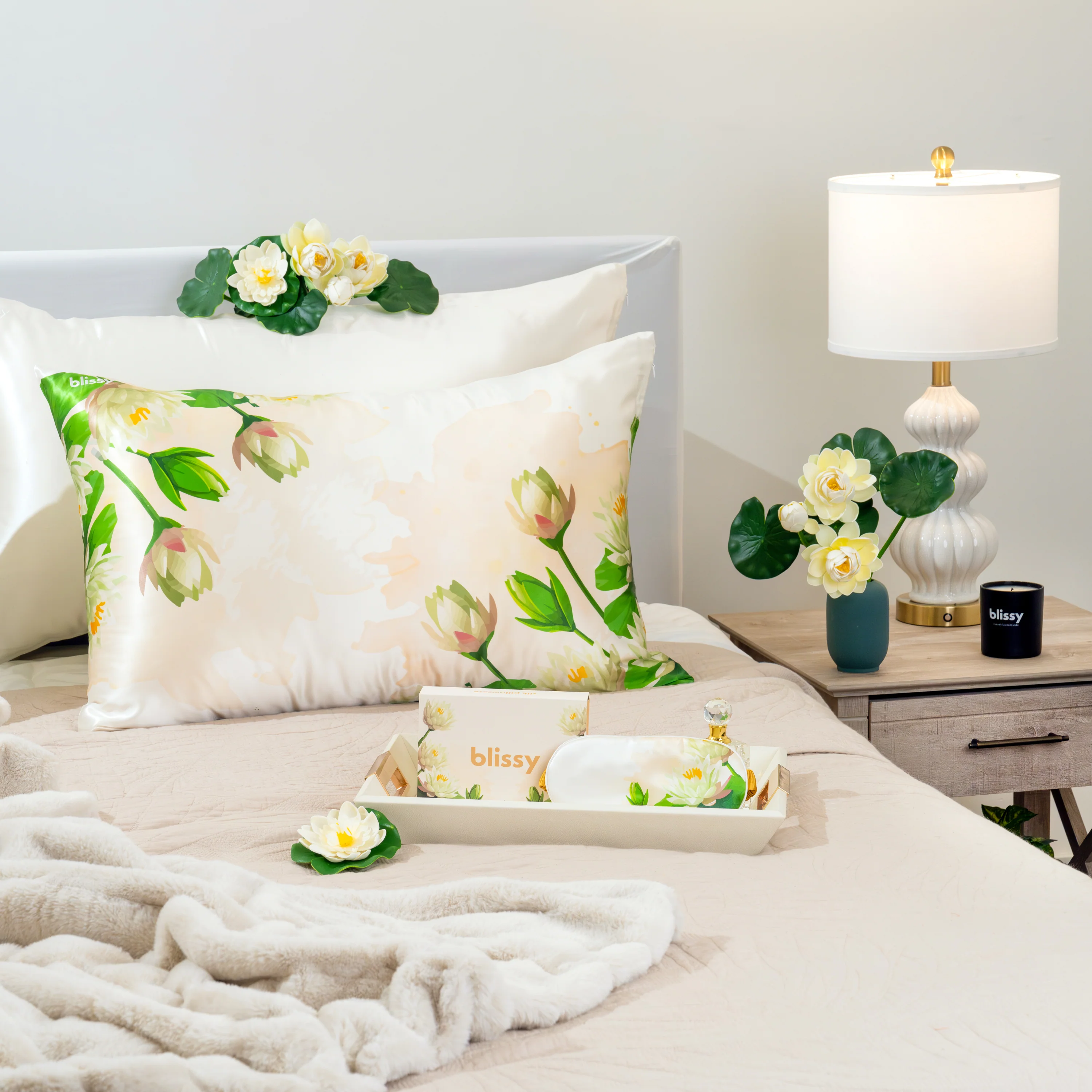 Pillowcase - Zodiac Flower - Pisces Water Lily - Queen - Image 11