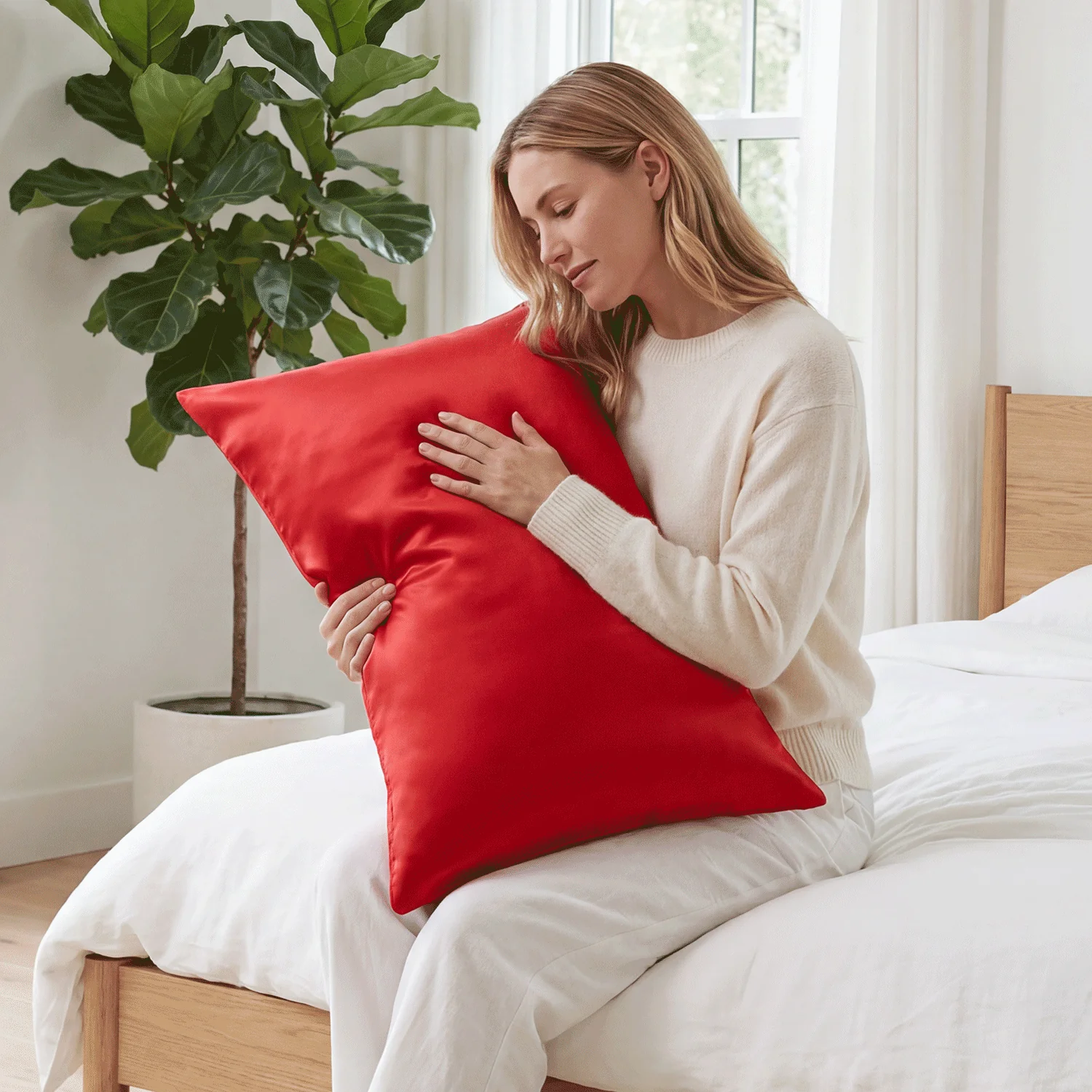 Pillowcase - Red - King - Image 10