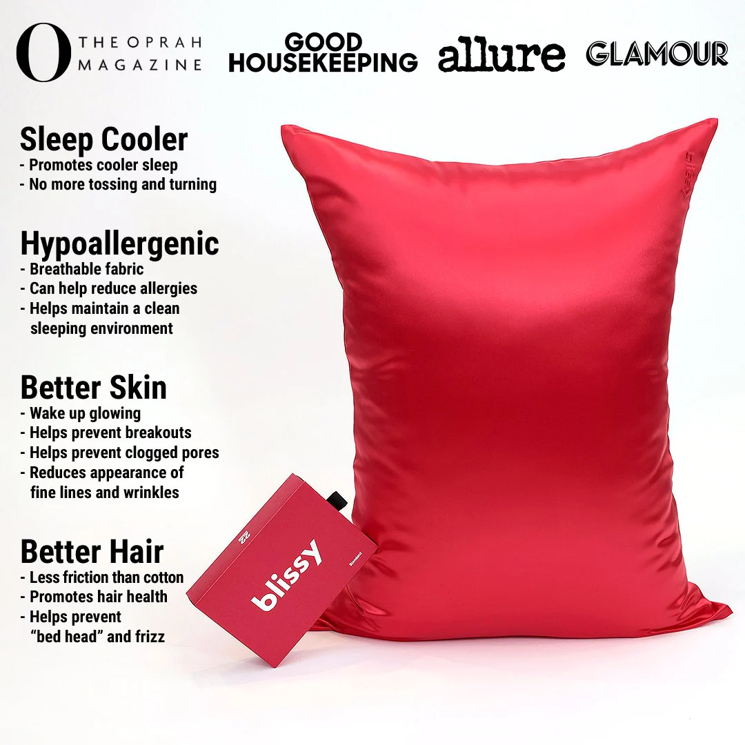 Pillowcase - Red - King - Image 2