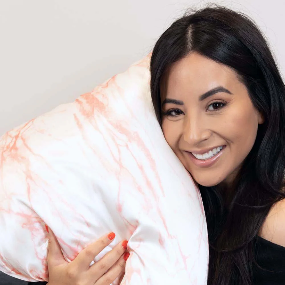 Pillowcase - Rose White Marble - Standard - Image 3