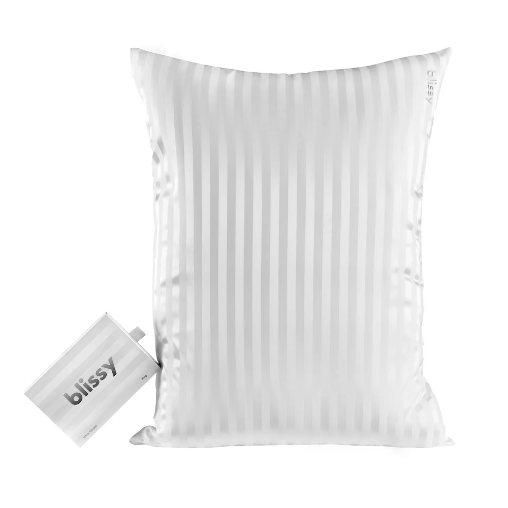 Pillowcase - White Striped - King - Image 3