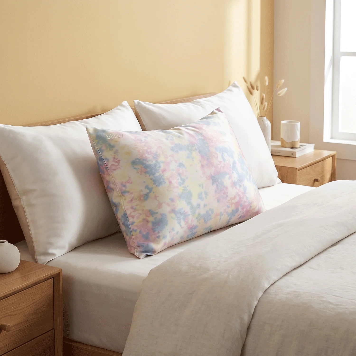 Pillowcase - Yellow Tie-Dye - King - Image 4