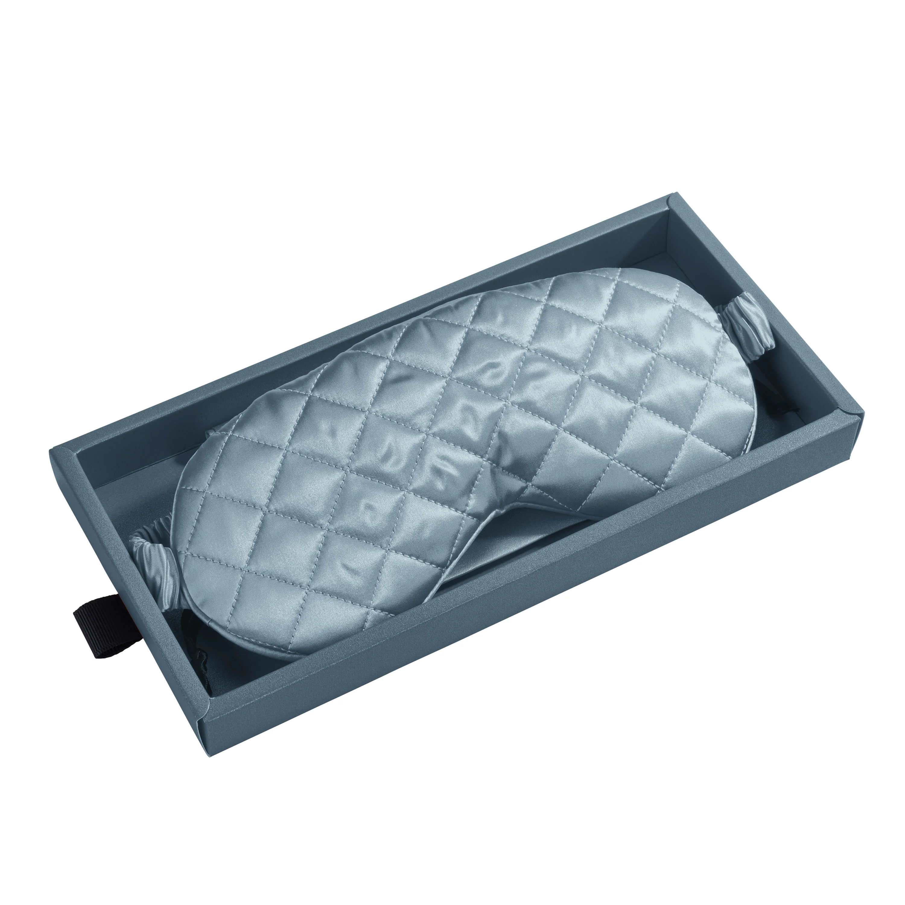 Sleep Mask - Ash Blue - Diamond Quilted - Image 6