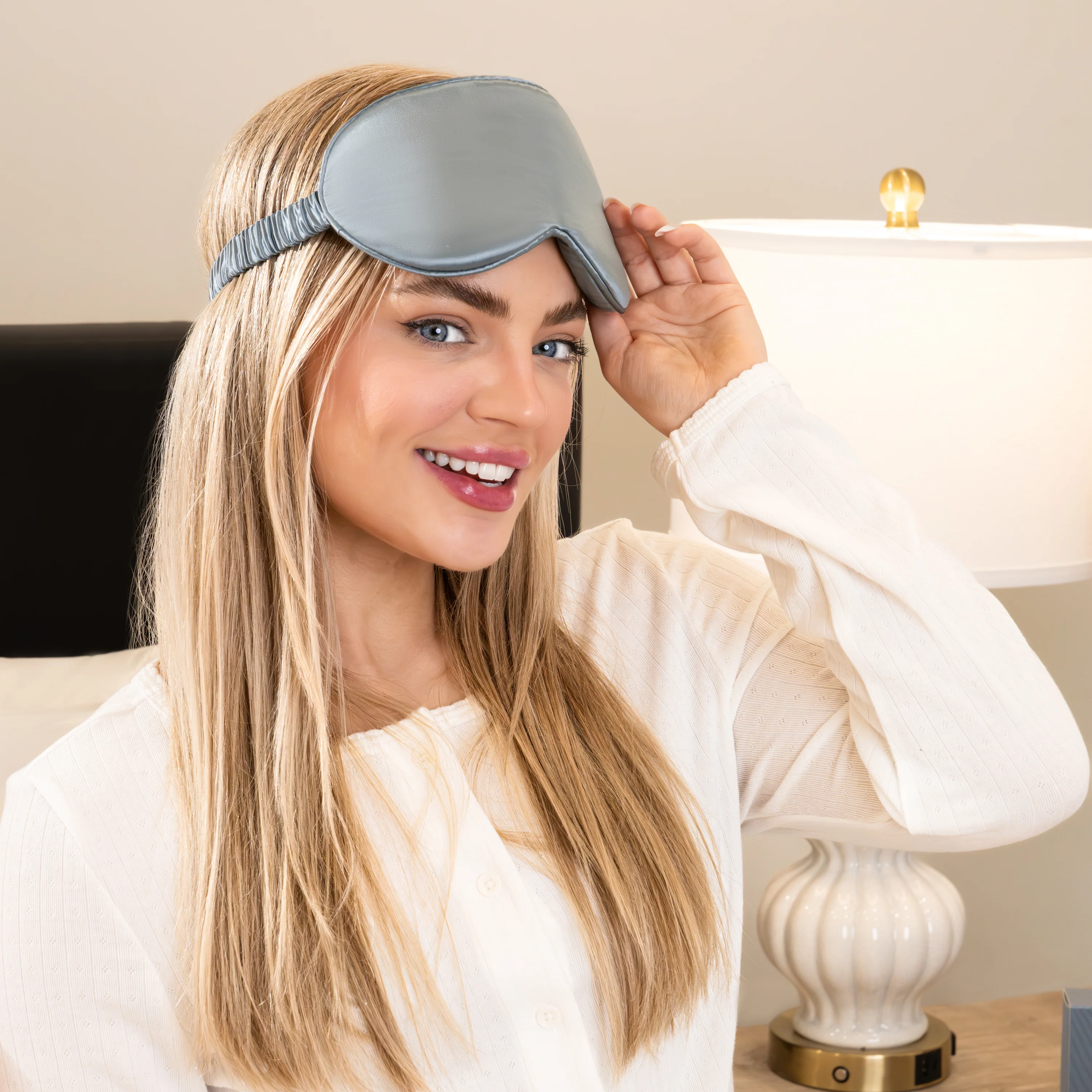 Sleep Mask - Ash blue - Profile - Image 10