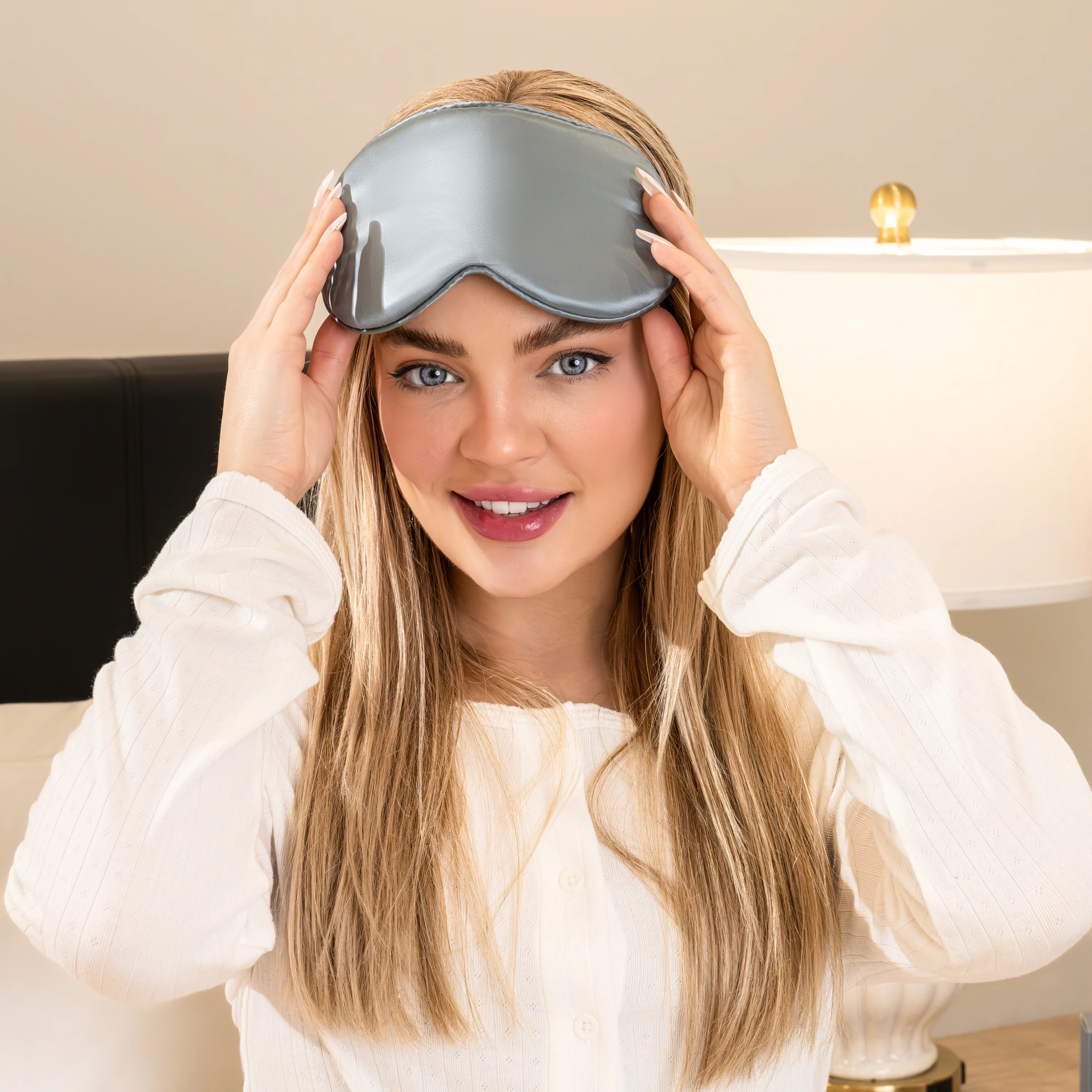 Sleep Mask - Ash blue - Profile - Image 9
