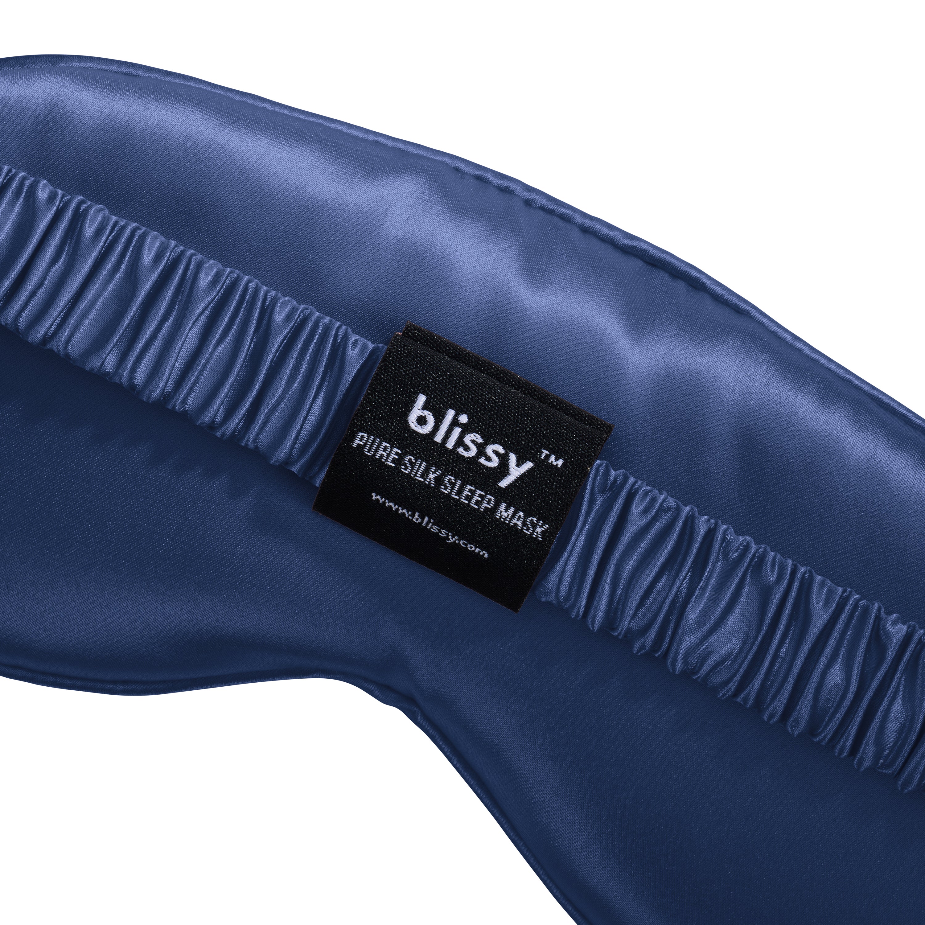 Sleep Mask - Blue - Diamond Quilted - Image 9