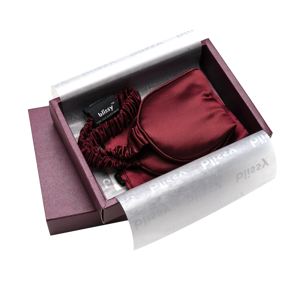 Sleep Mask - Burgundy - Image 8